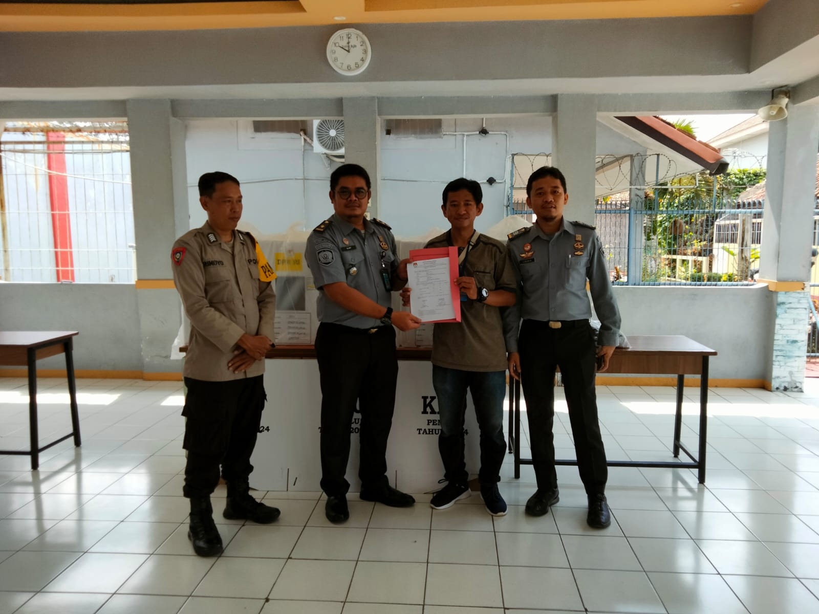 Rutan Kelas IIB Pandeglang Terima Logistik Pemilu 2024 di H-1