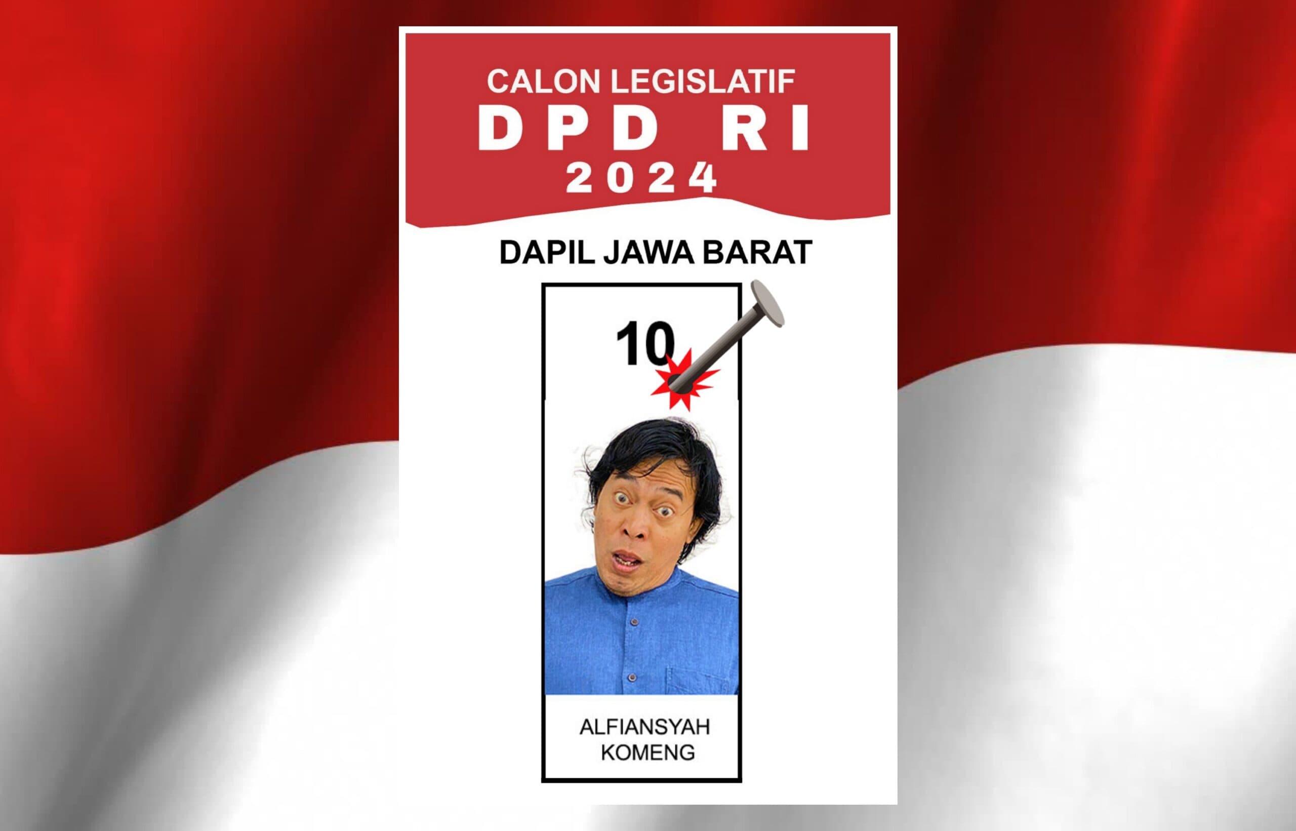 Fenomena Komeng, 1 Juta Pemilih Mengagetkan Semua Pihak, Pakar Body Language: Komeng Segaja Pasang Fotonya