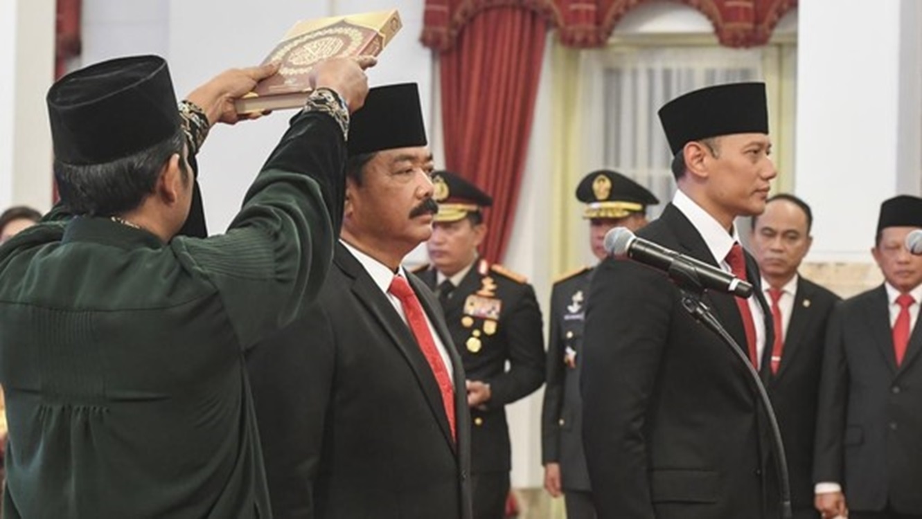 Saat AHY di Lantik Jadi Menteri Tidak Dihadiri Moeldoko Dan Megawati