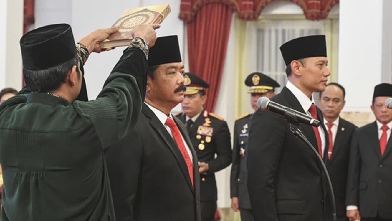 Saat AHY di Lantik Jadi Menteri Tidak Dihadiri Moeldoko Dan Megawati