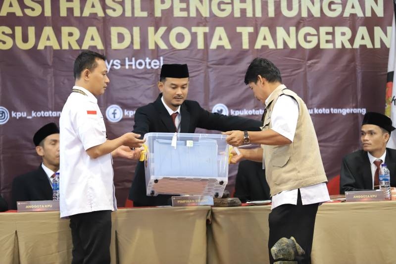 Done! KPU Kota Tangerang Tuntaskan Proses Rekapitulasi dan Penetapan Hasil Perolehan Suara Tingkat Kota