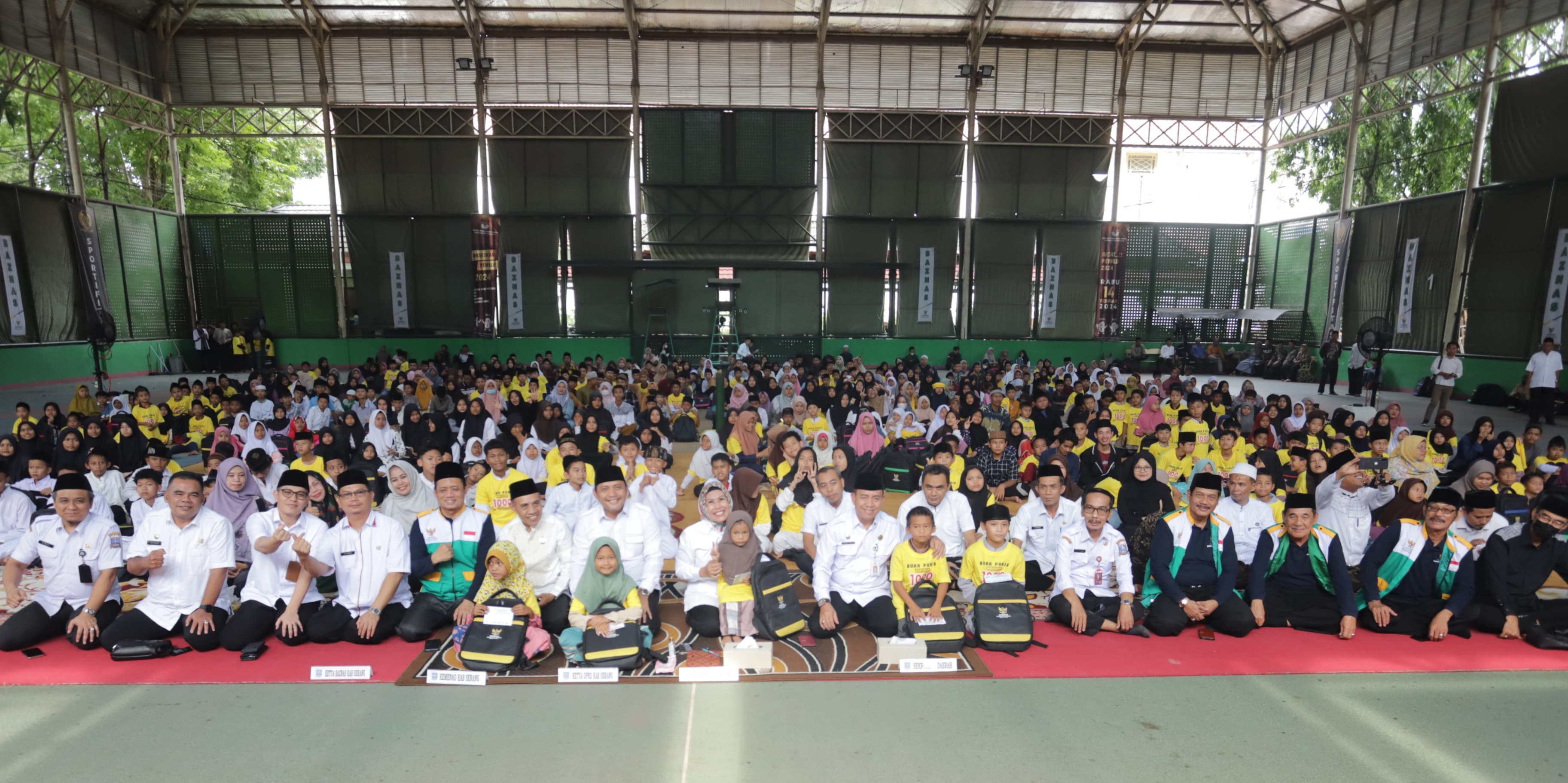 Dua Kali Per Tahun, Bupati Serang Bersama Baznas Santuni Ribuan Anak Yatim