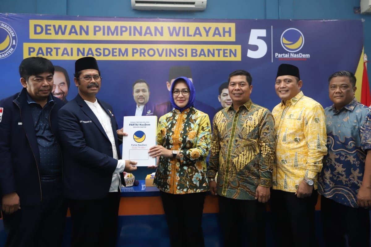 Daftar Cagub ke NasDem Banten, Airin Sampaikan Pesan Kebersamaan