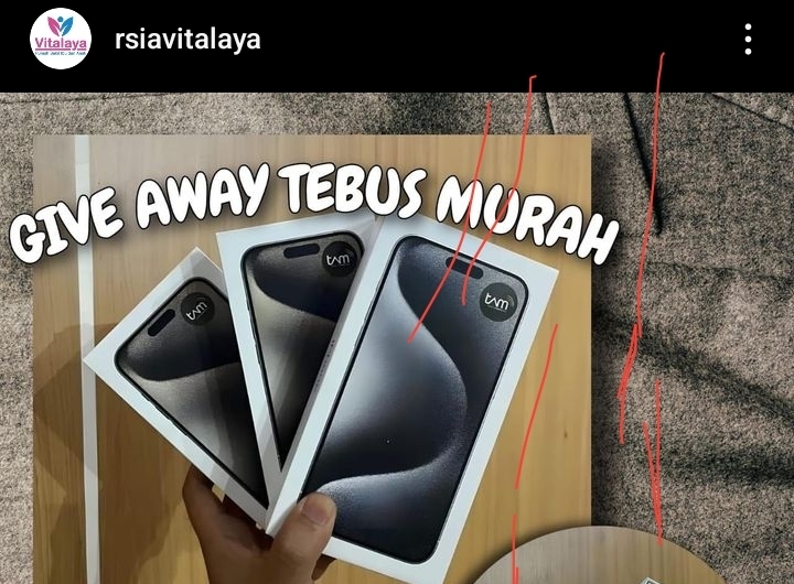 RSIA Vitalaya Tangsel Dilaporkan Polisi, Buntut Penipuan Give Away Iphone 15 Promax