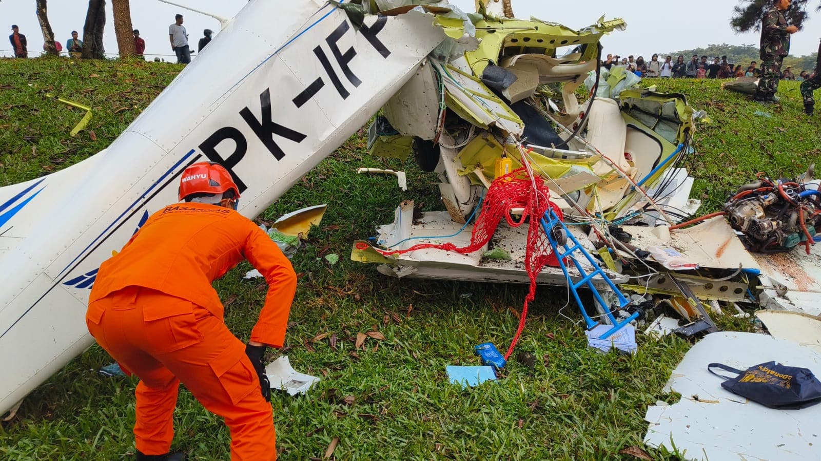 Pesawat Capung Jatuh di BSD Baru Pulang Dari Tanjung Lesung
