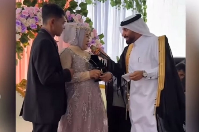 Kocak! Majikan dari Arab Saudi Datang dan Berikan Sambutan di Pernikahan ART Indonesia, Malah Kompak Dijawab 'Amin'