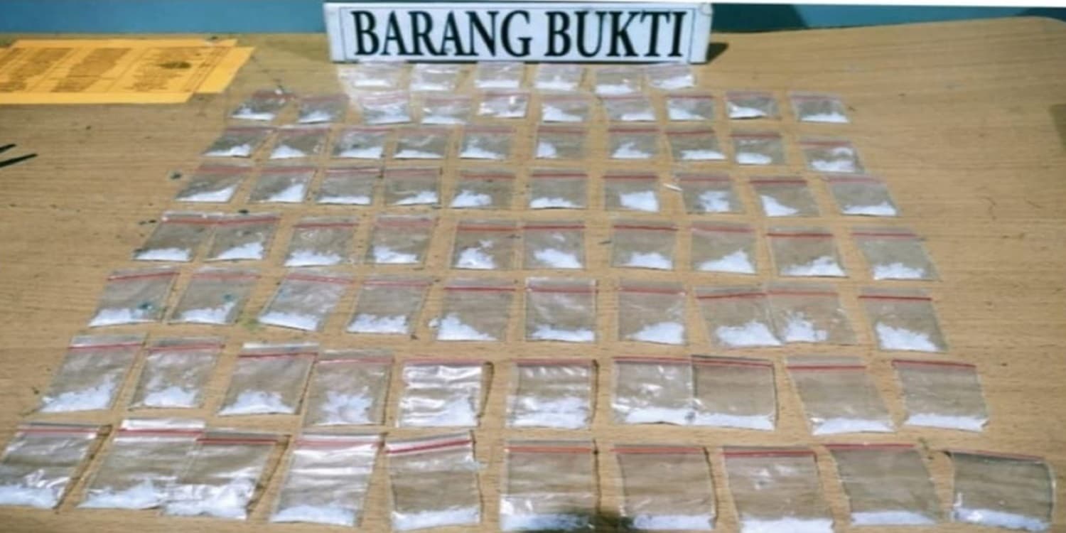 Pelaku dan 56 paket sabu Diamankan Satuan Reserse Narkoba Polres Serang