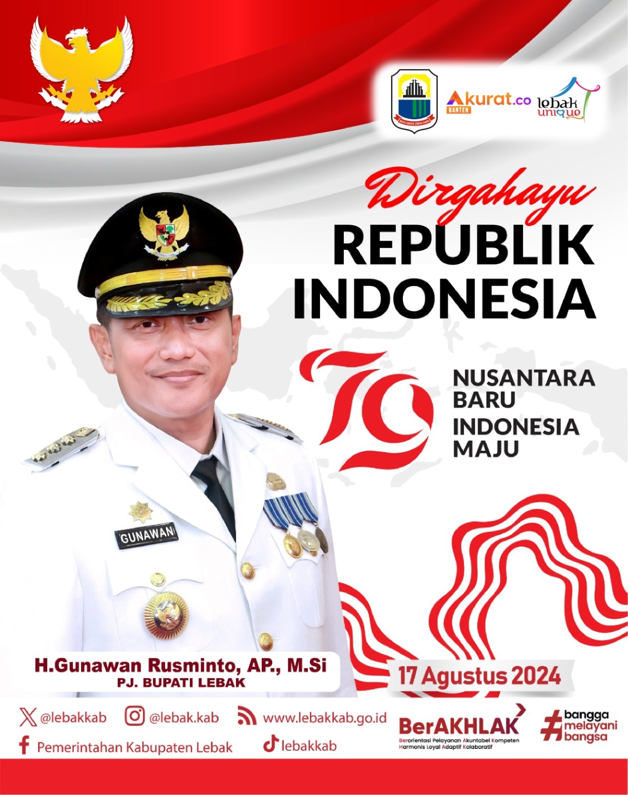 H. GUNAWAN RUSMINTO, AP. M.Si, PJ Bupati Lebak Provinsi Banten