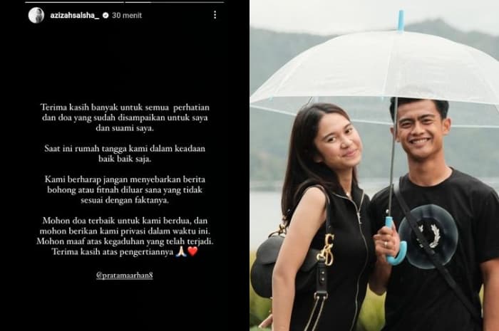 Menyerah Akhirnya Arhan Cerai, Intip Lagi Isu Azizah Salsha Selingkuh dan Pratama Arhan Sempat Beri Sinyal Soal Keretakan Rumah Tangga