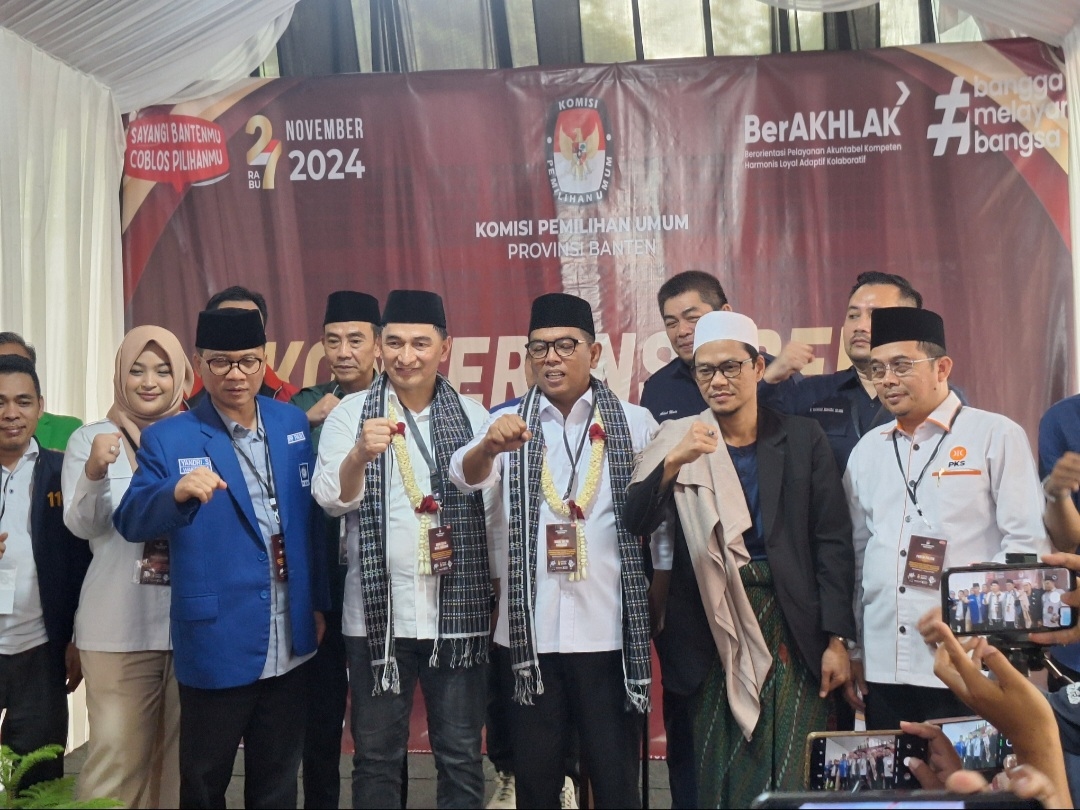 Andra Soni-Dimyati Natakusuma Resmi Daftar ke KPU Banten, Siap Maju di Pilgub 2024