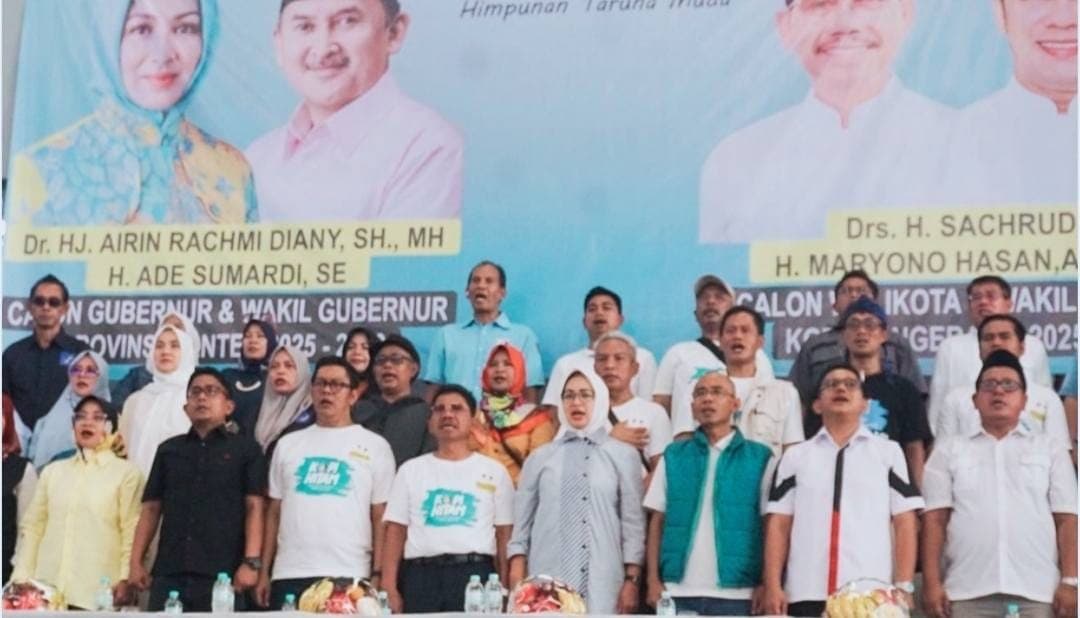 Airin dan Ormas Kopi Hitam, Gelar Deklarasi Satu Tekad Menang di Pilgub dan Kenalkan Bacakada Kota Tangerang Sachrudin-Maryono