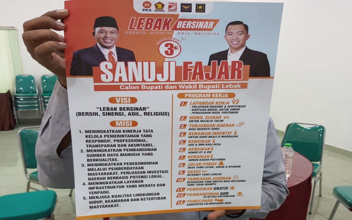 KPU Lebak, Dipersoalkan Terkait Anggaran Percetakan, Publikasi Hingga Distribusi Pamflet Visi-Misi Dibebankan Kepada Paslon