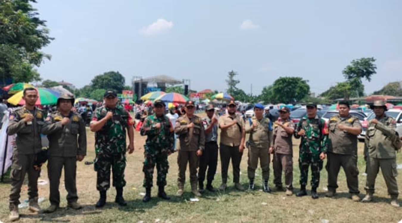 Puluh Satpol PP Siapkan Personel Pada Titik Rawan, Amankan Kampanye Cabup-Cawabup Pilkada Tangerang
