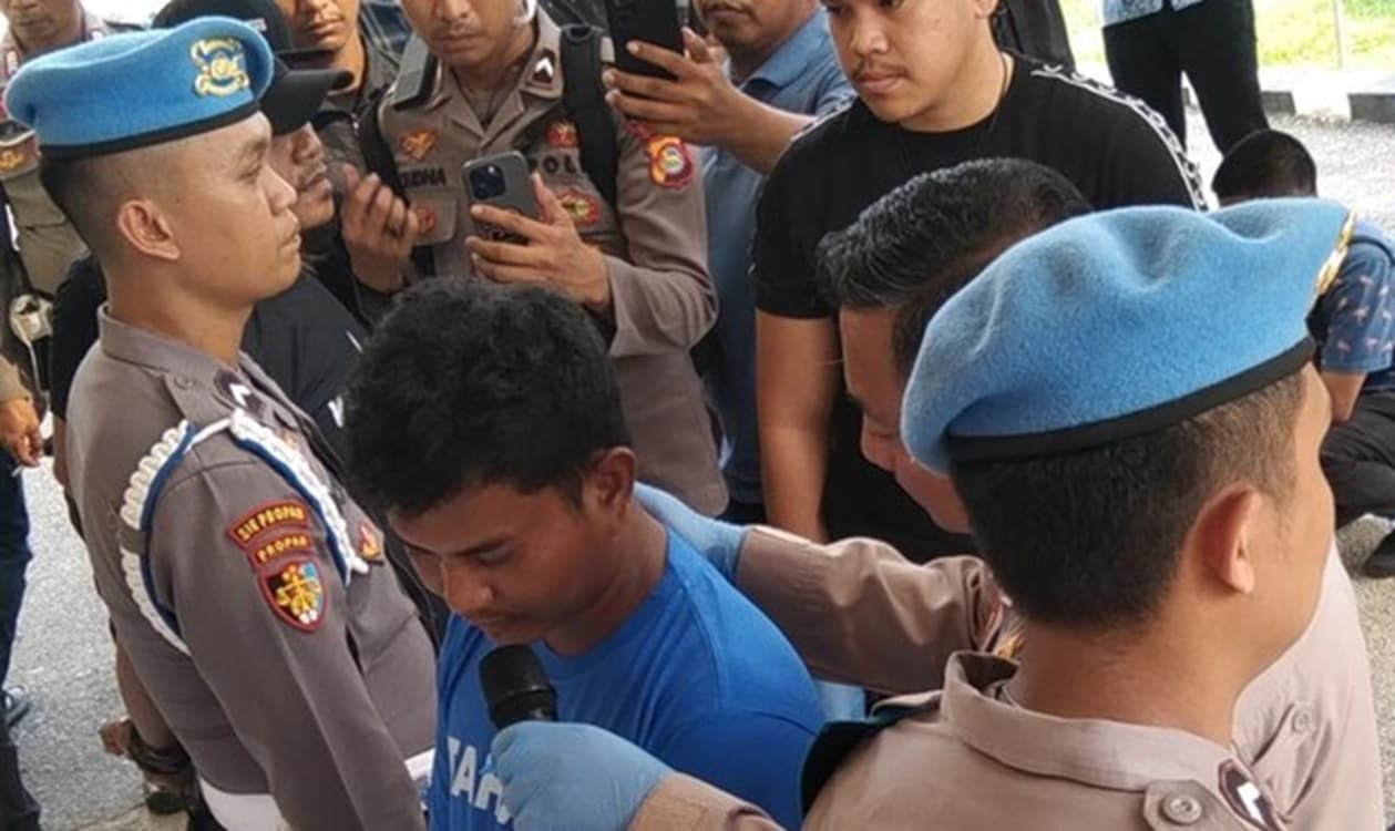 Tampang Pelaku Penusukan Bocah 16 Tahun Hingga Tewas, saat Kampanye Akbar Cawalkot Kota Bima, NTB