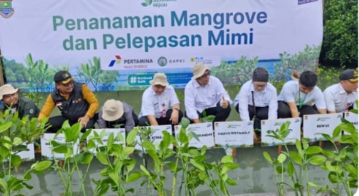 Pemkab Tangerang Kerjasama dengan 2 BUMN dan Radio Elsinta, Tanam Mangrove dan Tebar Mimi