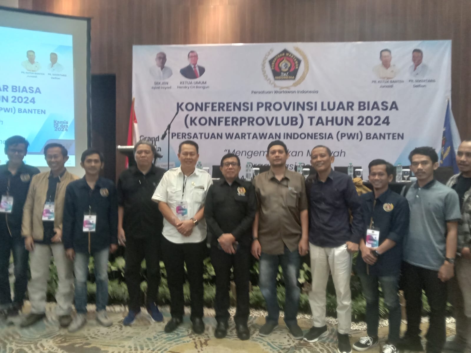 Terpilih Secara Aklamasi, Mashudi Pimpin PWI Banten Setelah Kartu Anggota Rian Novandra Dibekukan