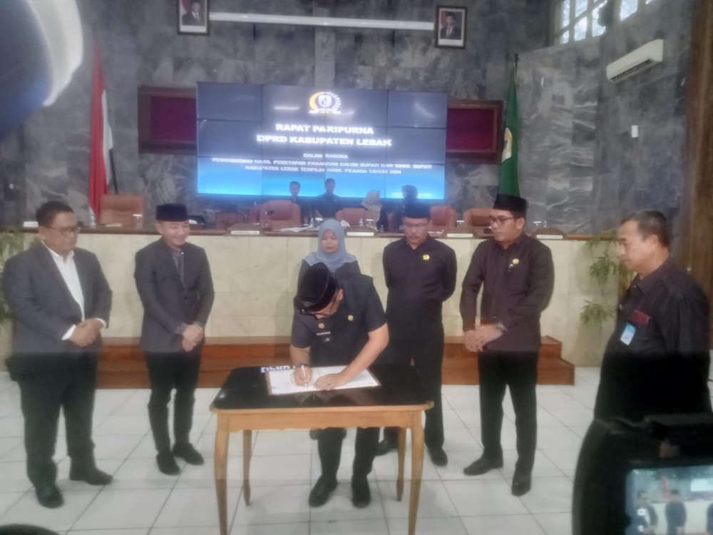 Ketua DPRD Lebak Pimpin Rapat Paripurna Penetapan Bupati Terpilih, Diharapkan Bisa Bersinergi
