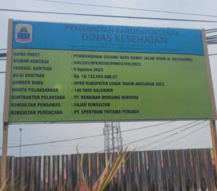 Asal Jadi, Pembangunan Gedung RSUD Adjidarmo Tidak Sesuai Spesifikasi, Hasil Audit BPK Buktikan Kerugian Capai Rp 600 Juta
