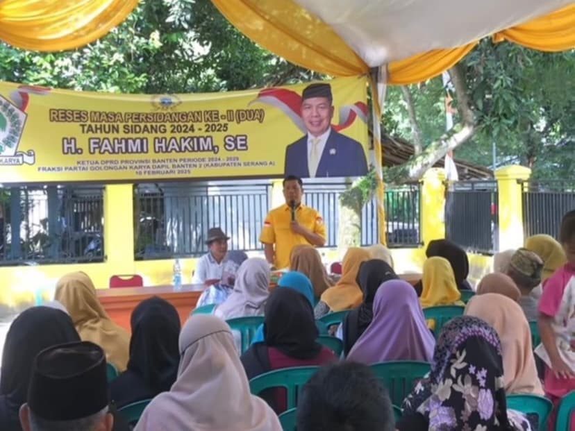 Fahmi Hakim Lakukan Reses di Empat Desa Kabupaten Serang, Masyarakat Minta Pembangunan Jalan dan Infrastruktur