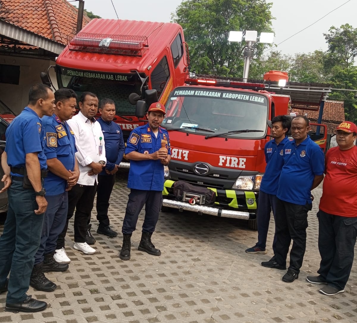 Pos WMK Malingping Menerima Bantuan Satu Unit Damkar Dari Pemkab Lebak