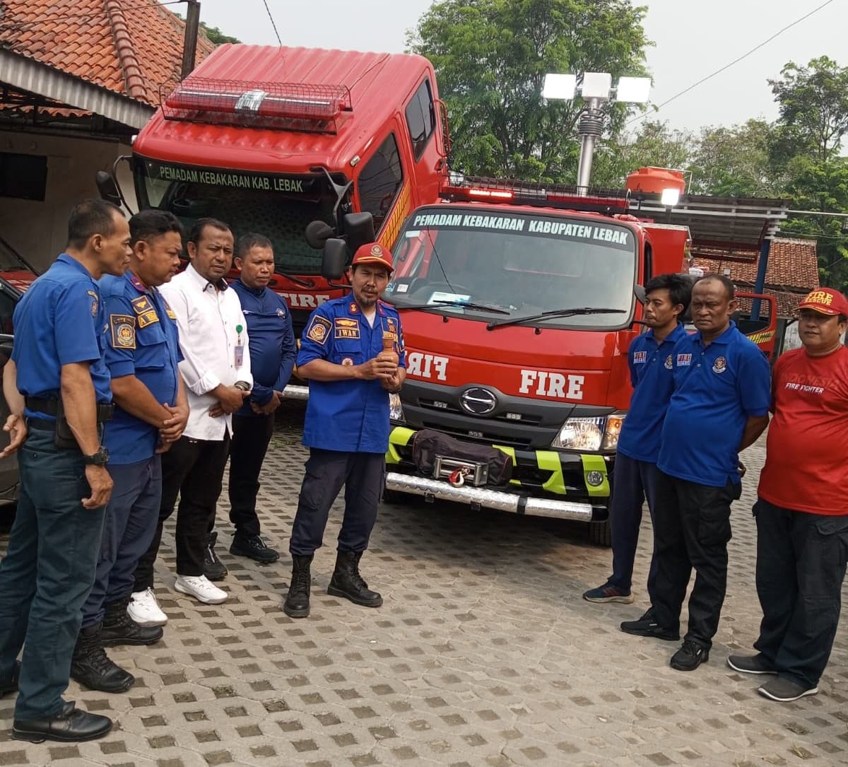 Pos WMK Malingping Menerima Bantuan Satu Unit Damkar Dari Pemkab Lebak