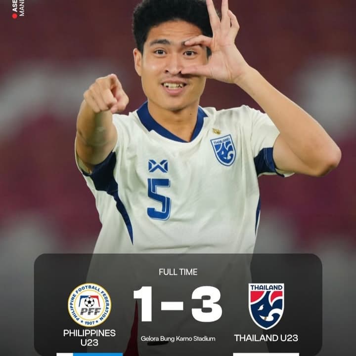 Thailand Amankan Posisi Ketiga ASEAN U-23 Usai Tekuk Filipina 3-1
