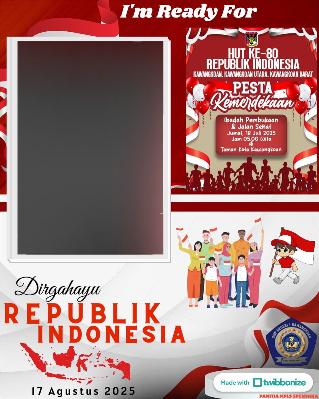 20 Template Twibbon HUT RI ke-80 yang Menarik dan Unik, Download Gratis dan Mudah