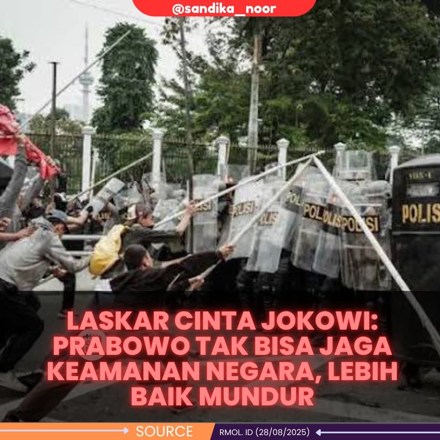 OPINI: Sebelumnya Prabowo Teriakan Hidup Jokowi, Kini LCJ Menuntut Prabowo Mundur, Politik Kambing Hitam?