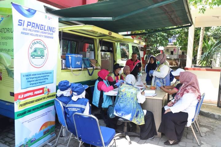 Dinkes Kota Tangerang Sidak Kantin Sekolah, Uji Sampel Jajanan Anak dengan Tes Kit