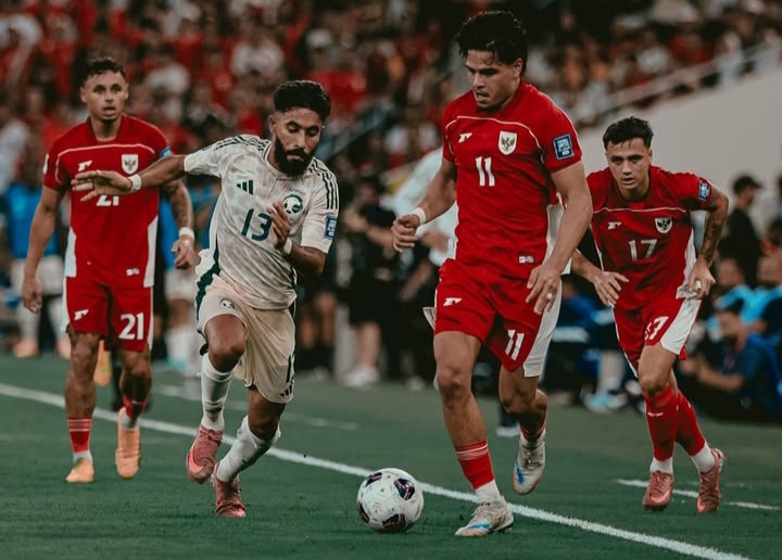 Kalah dari Arab Saudi, Indonesia Terpuruk di Peringkat Terbawah Grup B Kualifikasi Piala Dunia 2026