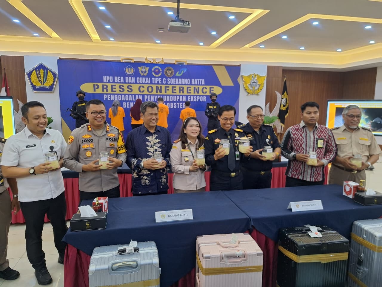 Bea Cukai Soekarno-Hatta dan Barantin Gagalkan Penyelundupan Benih Lobster Senilai Rp5,17 Miliar ke Singapura