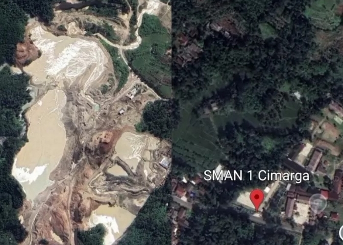 VIRALKAN Ada Tambang Pasir dibelakang SMAN 1 Cimarga yang Bikin Heboh, Tambang Pasir Illegal?