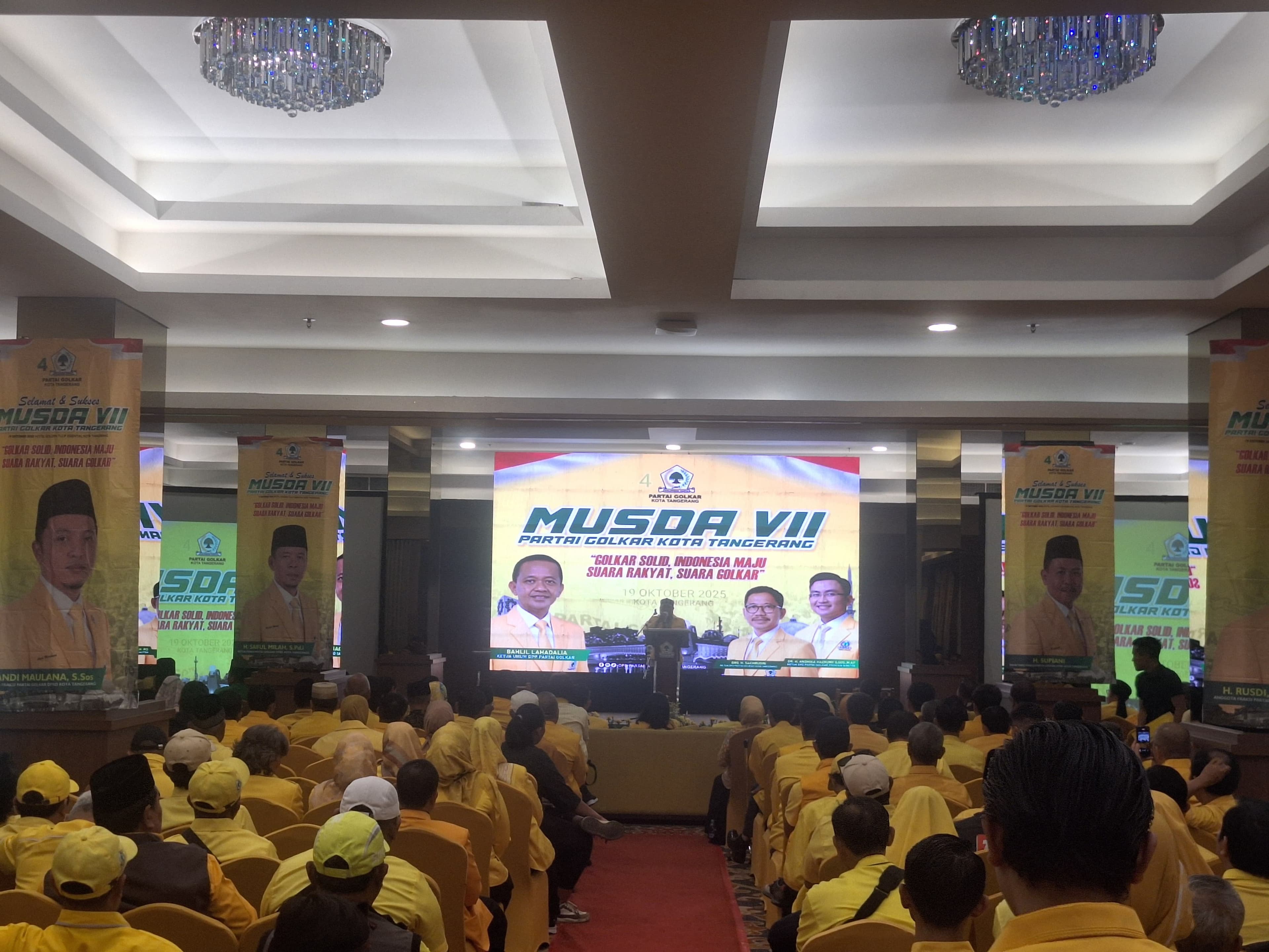 Sachrudin Cetak Sejarah, Terpilih Tiga Kali Berturut-turut Pimpin Golkar Kota Tangerang