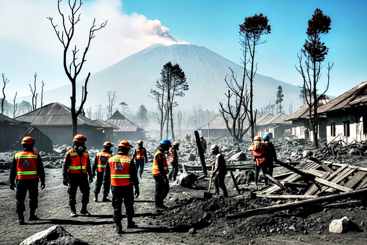 TERKINI! Gawat Darurat Semeru, Kerugian Ekonomi Hingga Ratusan Ternak Mati: Status Awas Level IV, Sebanyak 1.156 Jiwa Mengungsi