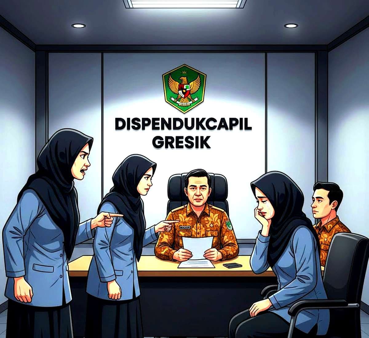 Skandal Panas di Dispendukcapil Gresik: Dua PNS Kepergok Selingkuh, Istri Sah Angkat Bicara!