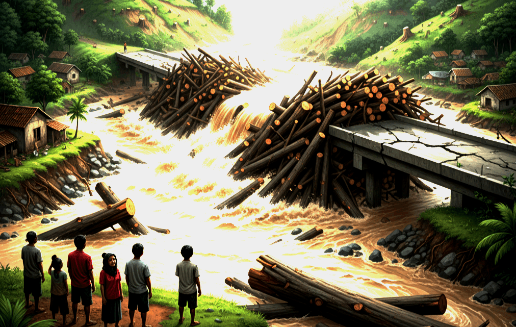 Opini: Bukan Bencana Alam Biasa! Kayu Gelondongan Tapanuli: Bukti Bisu Kegagalan Negara dan Kerakusan Korporasi