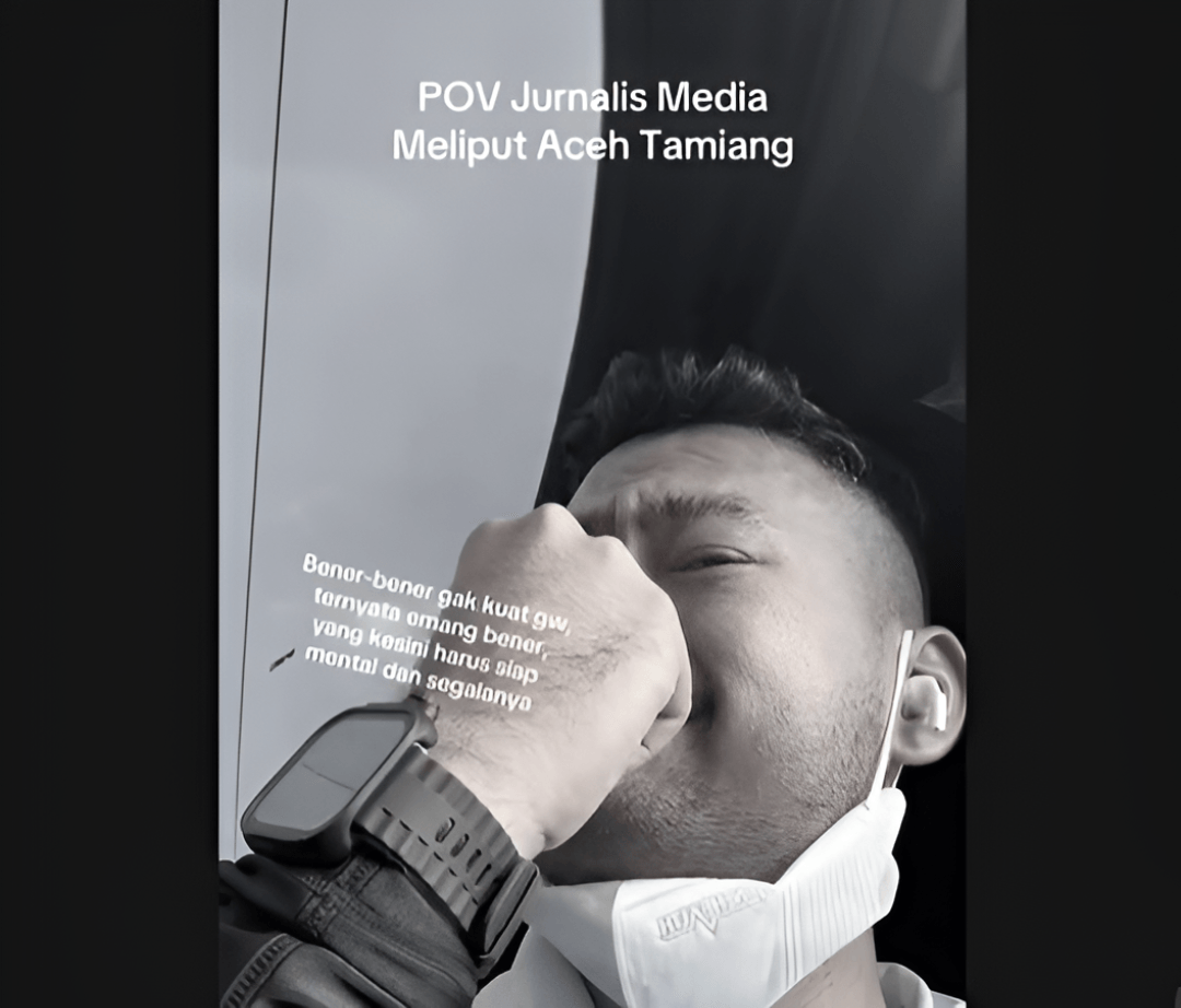 Sedih! Jurnalis Ini Tak Kuat Nahan Tangis Saat Meliput Kondisi Bencana di Aceh yang Mencekam