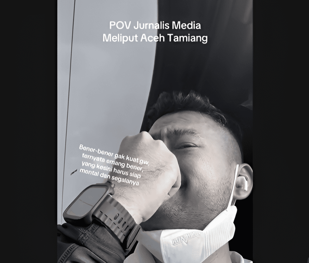Sedih! Jurnalis Ini Tak Kuat Nahan Tangis Saat Meliput Kondisi Bencana di Aceh yang Mencekam