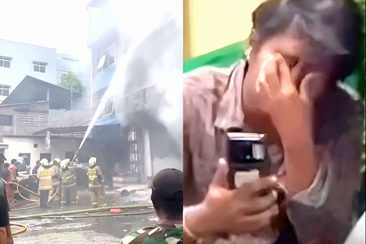 PILU MENCEKIK: Suami Pasrah, Calon Bayi dan Istri Tewas di Lantai 5 Kebakaran Terra Drone, Padahal Tinggal Sebulan Melahirkan