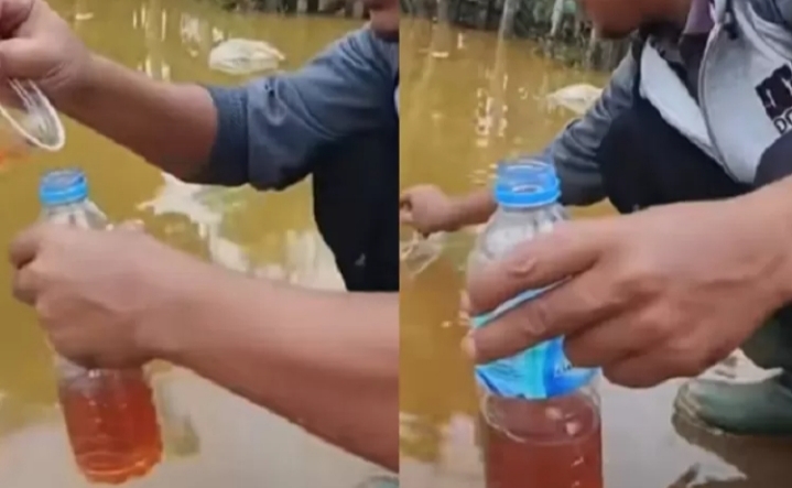 Viral Air Banjir Diduga Bercampur Solar di Aceh Tamiang, Warga Kaget Temukan Lapisan Minyak Mengambang