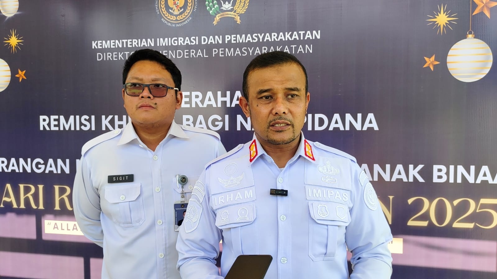 17 Narapidana Rutan Kelas I Tangerang Terima Remisi Natal 2025