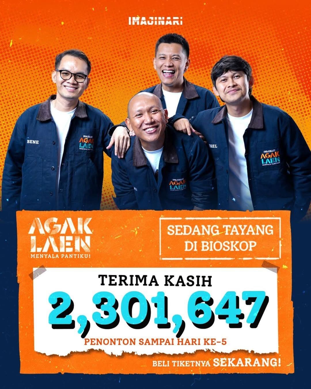 Film Komedi Lokal Meledak, Agak Laen Menyala Pantiku Tembus 10,5 Juta Penonton, Rekor Nasional di Depan Mata