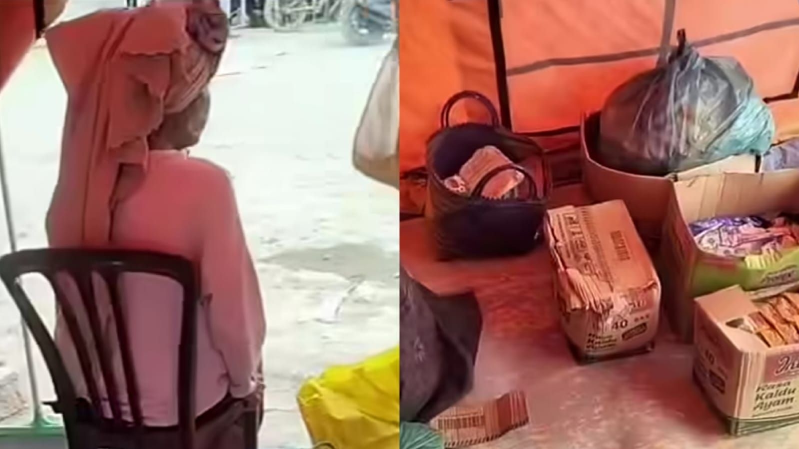 Miris! Beras Seorang Nenek Raib Dicuri Dalam Tenda Pengungsian di Aceh Tamiang